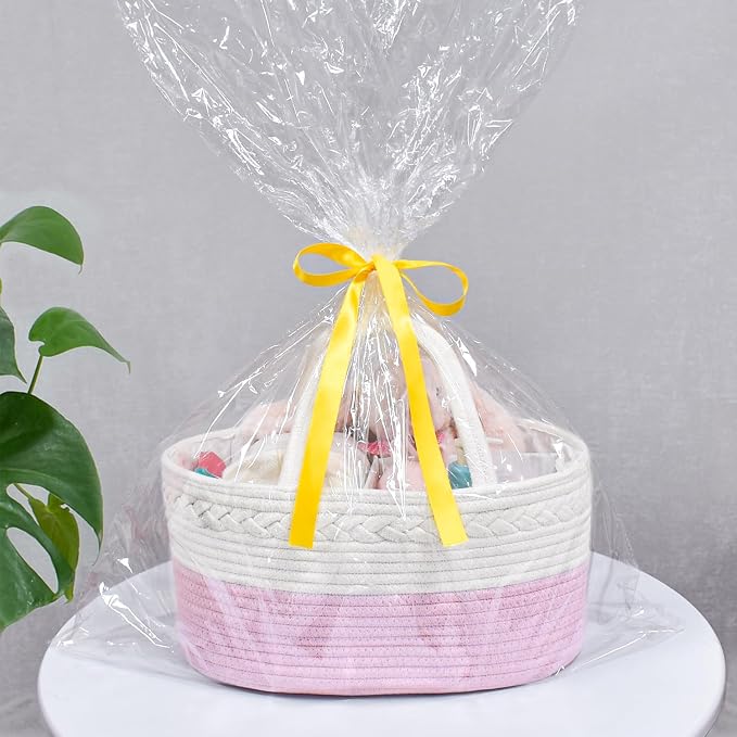 ABenkle Diaper Caddy Organizer, Rope Woven Storage Baske, Nursery Storage Basket - Image 5