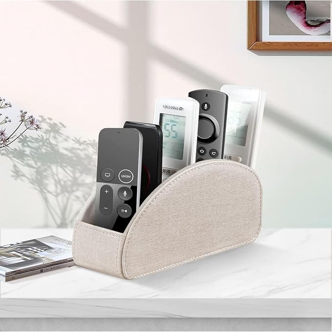 PU Leather TV Remote Control Holder/Caddy - Image 7