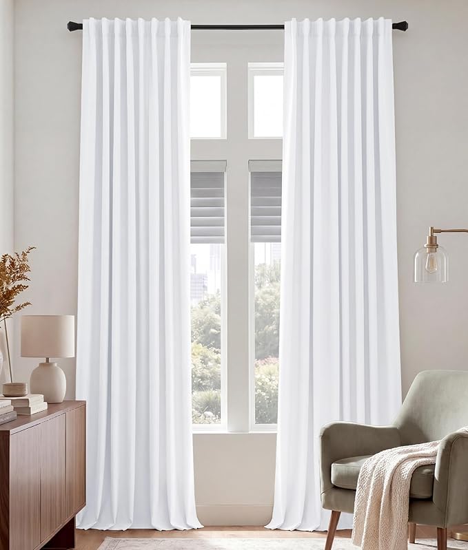 PONY DANCE Extra Long 60% Blackout Curtains 108 inches Long by PONYDANCE