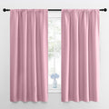 NICETOWN Kitchen Curtains, Short Blackout Curtains & Drapes, Rouge Pink by NICETOWN