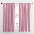 NICETOWN Kitchen Curtains, Short Blackout Drapes, Rouge Pink, 34 in x 45 in by NICETOWN