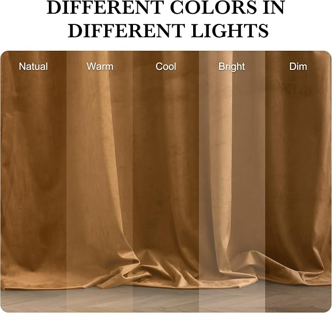 RYB HOME Velvet Room Darkening Curtains - Image 5
