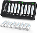 POWEROWL AAA Rechargeable Batteries 16 Pack w/Charger, High Capacity Rechargeable AAA Batteries 1000mAh 1.2V NiMH Low Self Discharge
