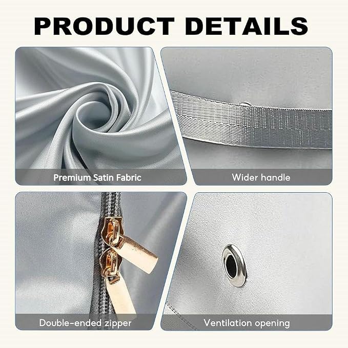 Comforter Storage Bag, Bedding & Blanket Self Compression Storage Organizer | - Image 3