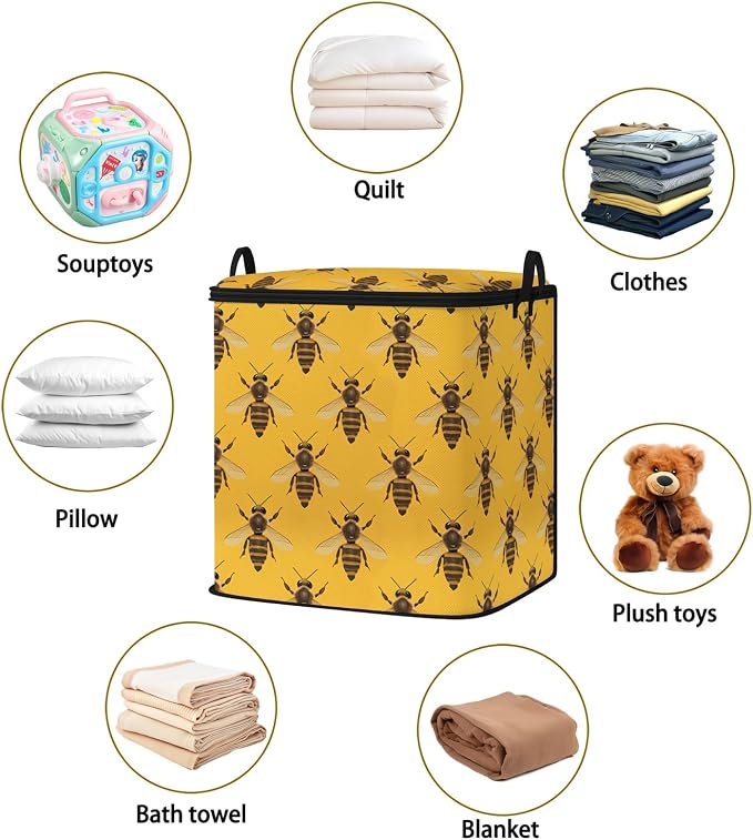 2pcs blanket storage bag for under bed, closet organizers 95L | quilt duvet - Image 2