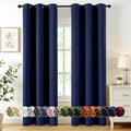 MIULEE Blackout Curtains for Bedroom 2 Panels 40 x 86 Inch Long Navy Blue | by MIULEE