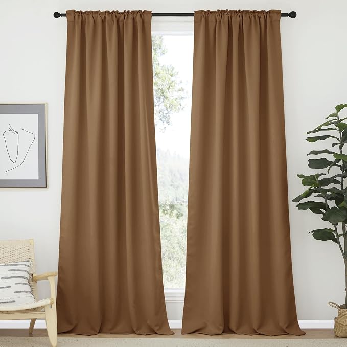 NICETOWN Bedroom Blackout Curtain Panels - Image 2