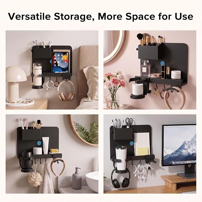 Versatile Bedside Wall Organizer, Floating Bedside Shelves | Ideal - Image 7