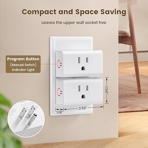 SURAIELEC Remote Control Outlet, Wireless Light Switch - 3 Outlets + 1 Remote, 15 AMP, 100FT Range, No Interference, Remote Light Switch Kit for Lamp, Fan, Christmas Tree Light, Household Appliance