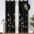 Blackout Curtains 84 Inches Long 2 Panels Room Divider Thermal Insulated Leaf by ESTELARTEXTILER