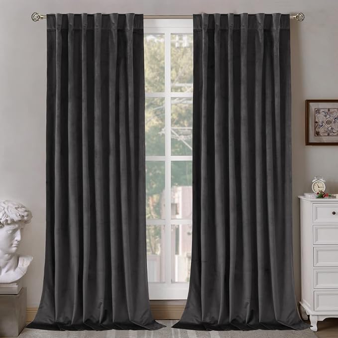 BGment Velvet Curtains 102 Inches Long by BGment