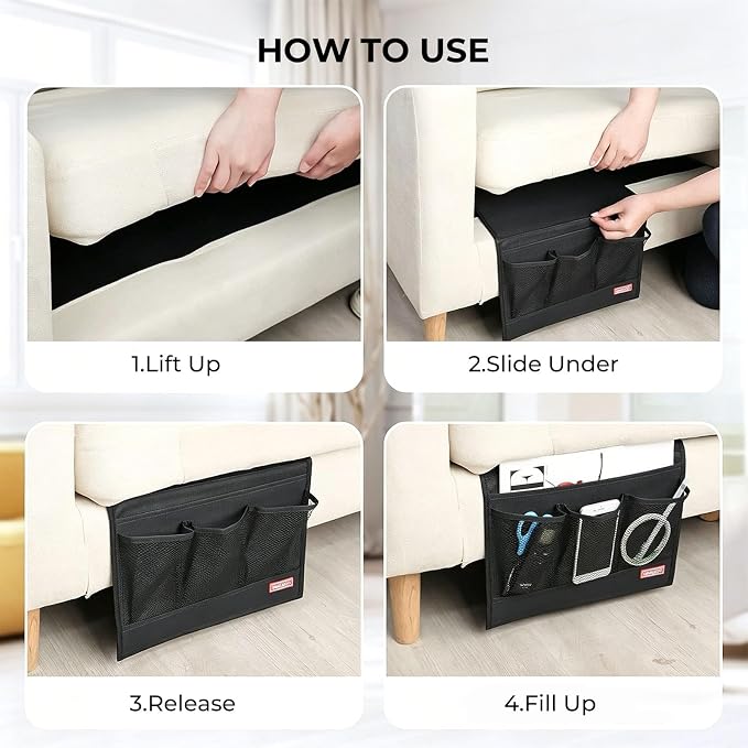 HAKACC Bedside Caddy, Remote Holder - Image 7