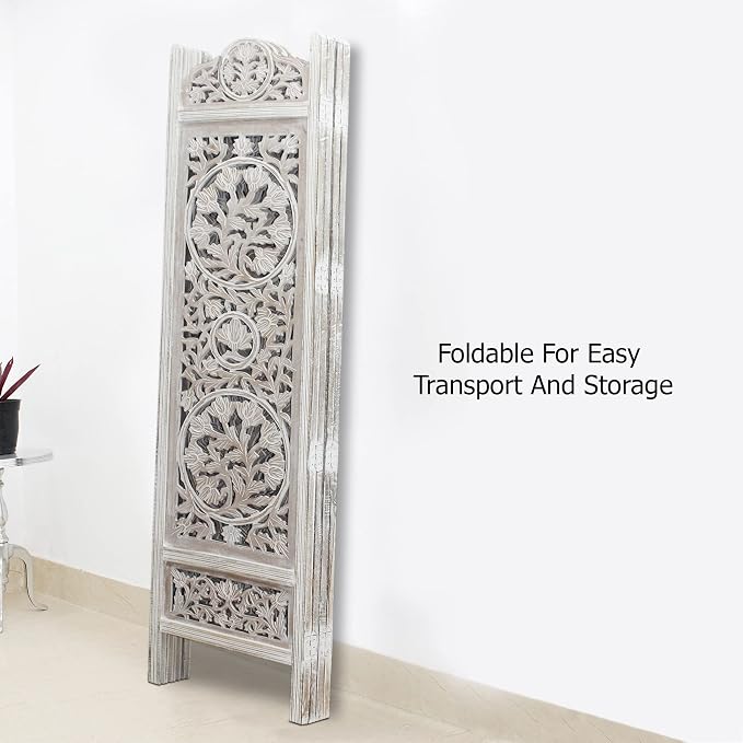 COTTON CRAFT Room Divider Wood Screen - Image 8