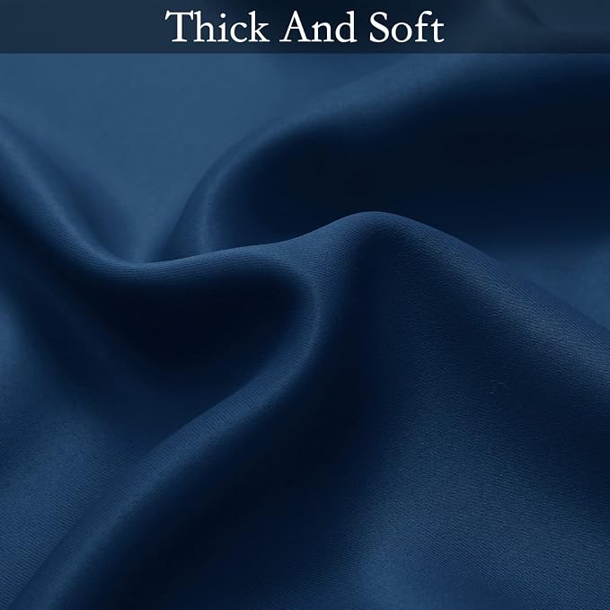 SimpleHome Blue to Grey White Ombre Room Darkening Curtains 96 Inch | Curtains - Image 6