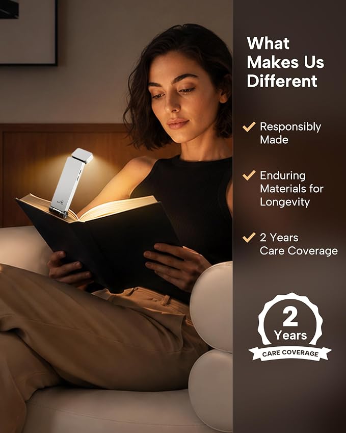 86lux Book Light, Rechargeable Clip-On LED Reading Light - Image 8
