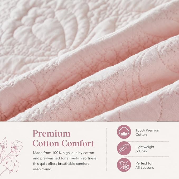 Brandream Luxury Cotton Quilt Set Queen Size - Image 6