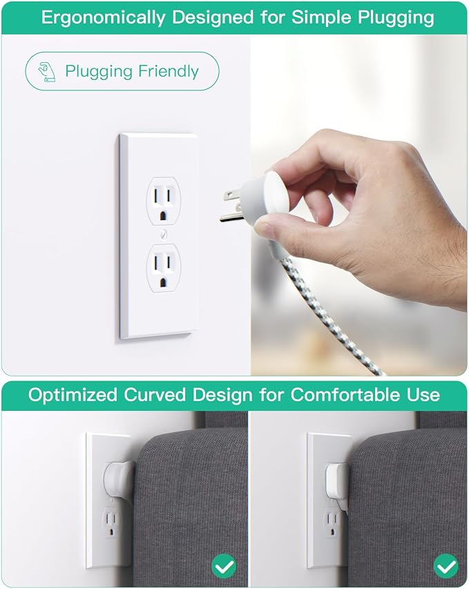 Mifaso Power Strip with USB Ports, 15Ft Flat Extension Cord | with Multiple - Image 6