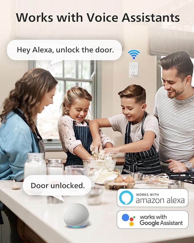 Philips Wi-Fi Smart Lock with Handle, Keyless Entry Keypad Door Lock with Handle, Front Door Deadbolt Set with Gateway, App Control, Fingerprint Unlock, PIN Code Unlock, Auto Locking, Touchscreen