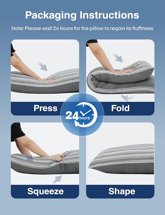 ZonLi Cooling Body Pillow for Adults, Long Pillow - Image 7