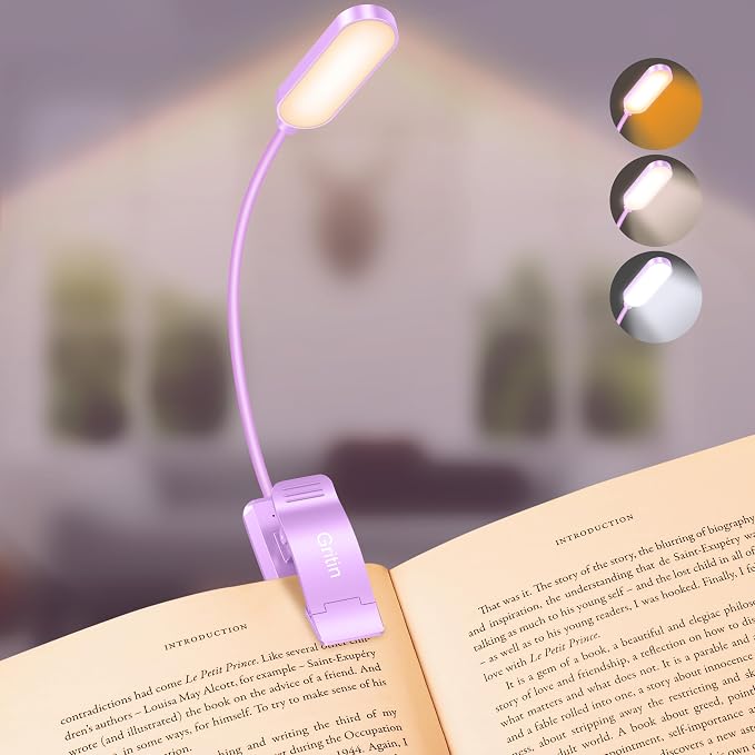 Gritin 16 LED Rechargeable Book Light by Gritin