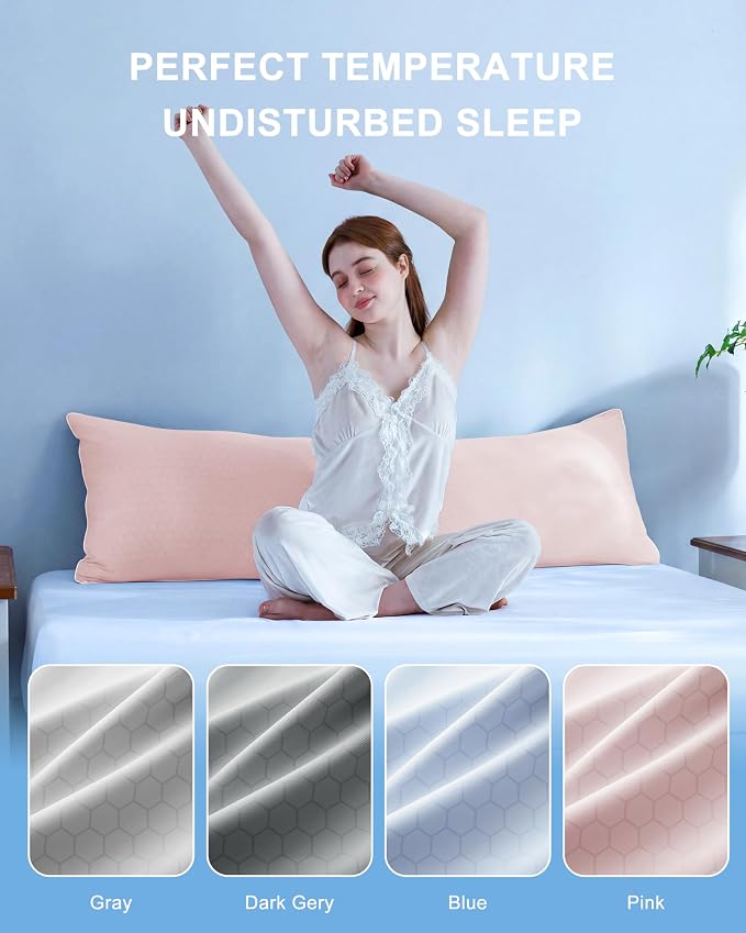 YZ HOME Cooling Body Pillow for Adults, Cold Touch Fabric | Body Pillow for - Image 8