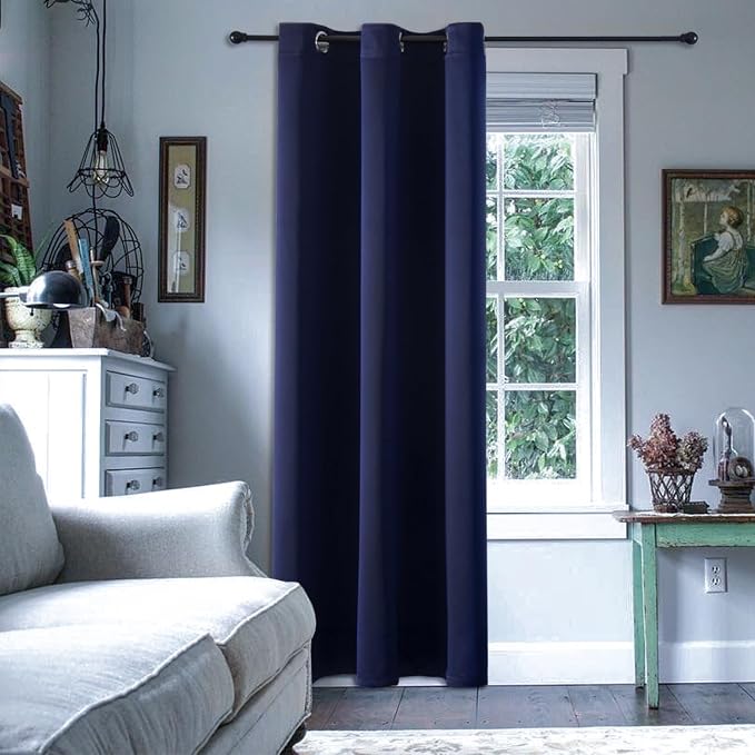 ChrisDowa Blackout Curtains Door Curtain 72 Inches Long Closet Drapes | 42W x by ChrisDowa