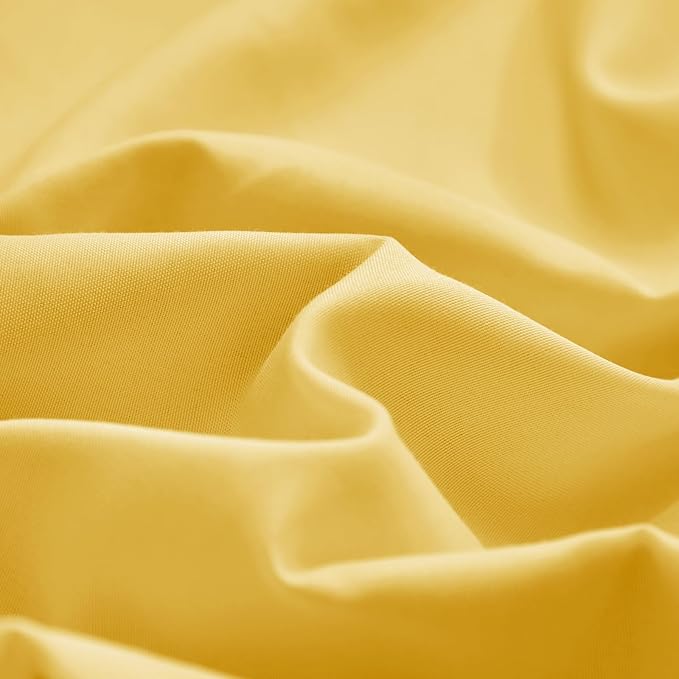 UOZZI BEDDING Yellow 4 Pieces Toddler Bedding Set Ultra Soft and Breathable Toddler Sheet Set - Includes Comforter, Flat Sheet, Fitted Sheet and Pillowcase (Yellow with Gray)