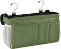 Dark Cyan Bedside Caddy Storage Bag Bedside Organizer by KOPIRIT