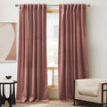 RYB Home Wild Rose Pink Velvet Curtains by RYBHOME