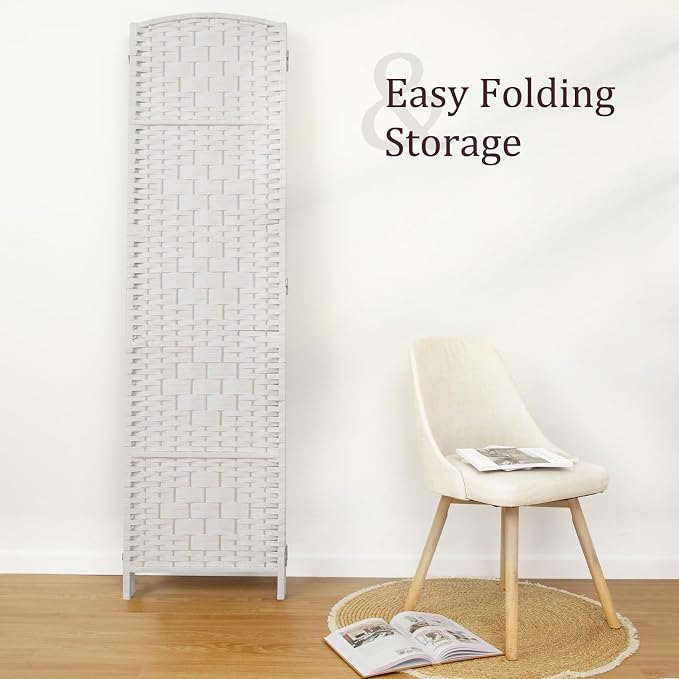 RHF Room Divider Panel, Partition Room Dividers, 4Panel Privacy Screen - Image 5