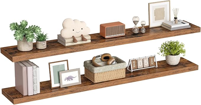 HOOBRO 70.9" Floating Shelves for Wall, for Wall Decor Storage in Bathroom - Image 8