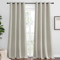 NICETOWN Natural Room Darkening Curtains 108" Long by NICETOWN
