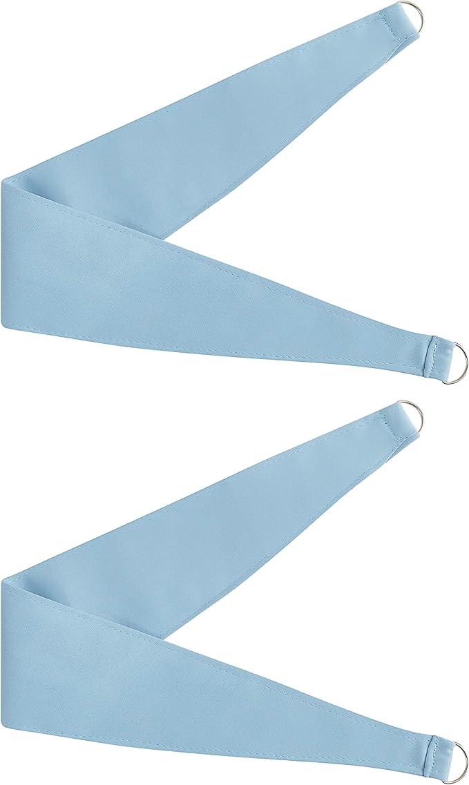 Bujasso Sky Blue 80% Blackout Curtains - Image 8