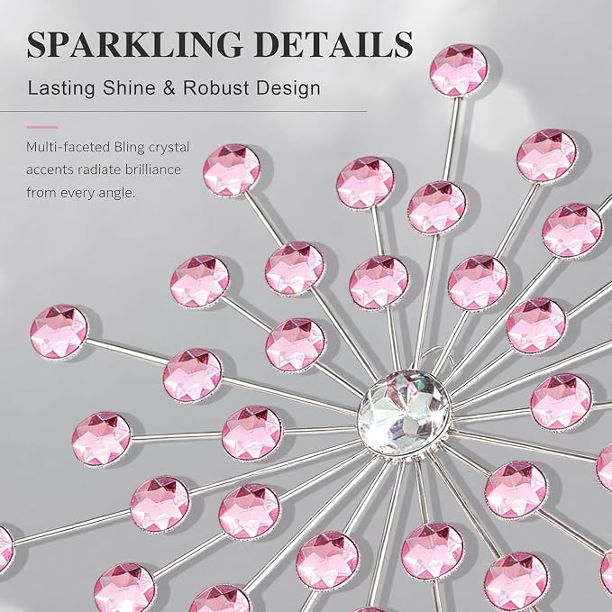 ZEXUIRU 4 Set Silver Starburst Wall Art - Image 5