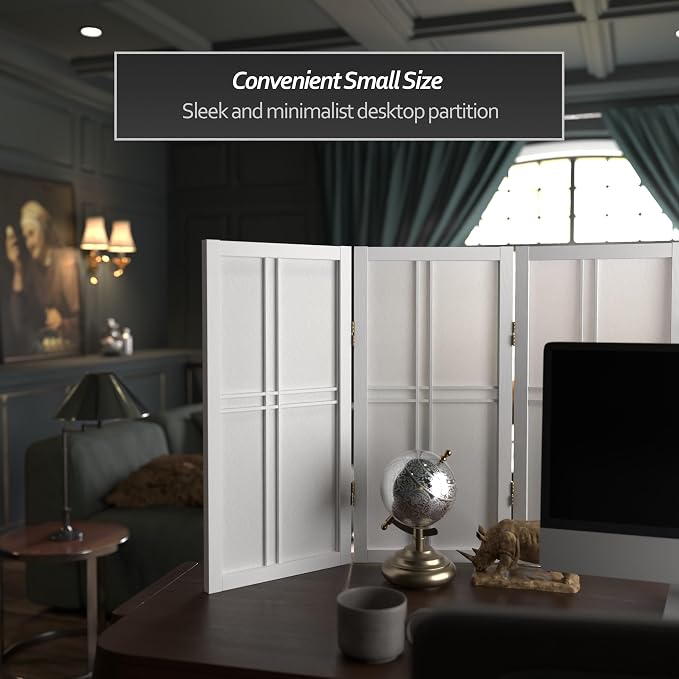 2 ft. Short Desktop Double Cross Shoji Screen - Image 2