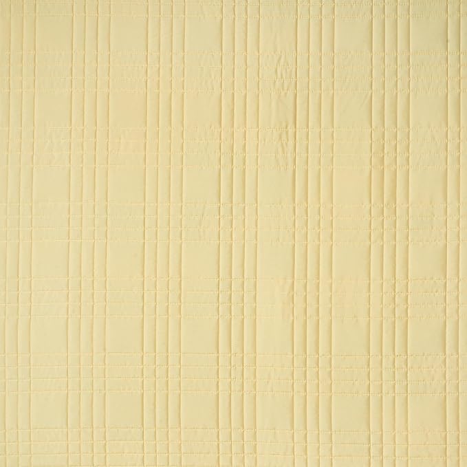 Chezmoi Collection Kingston King Size Bedspread Set, 3-Piece Pastel Yellow - Image 6