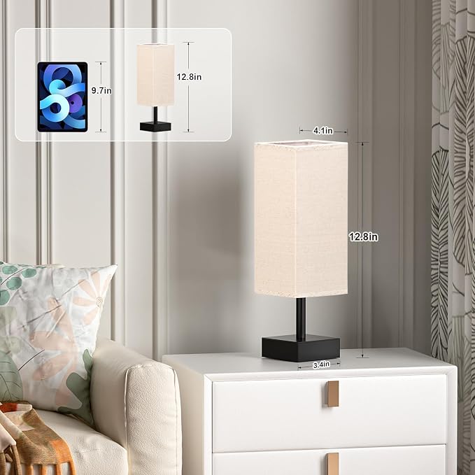 aooshine Small Bedside Table Lamp - Image 2