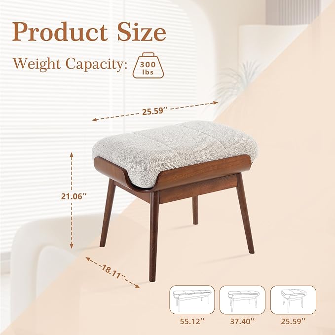 BFZ 25.6" Small Ottoman Bench - Image 3