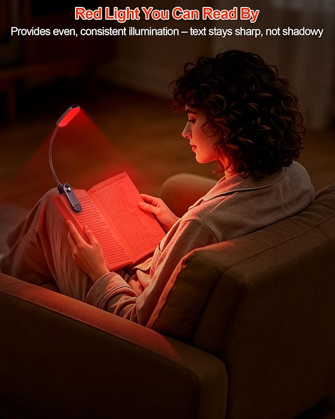 670nm Red Book Light for Reading at Night - Image 6