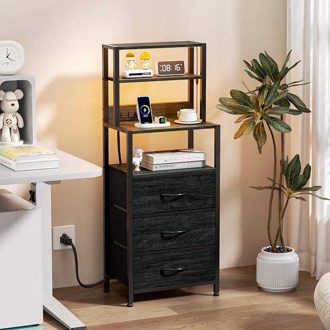 Night Stand, Tall Nightstand - Image 3