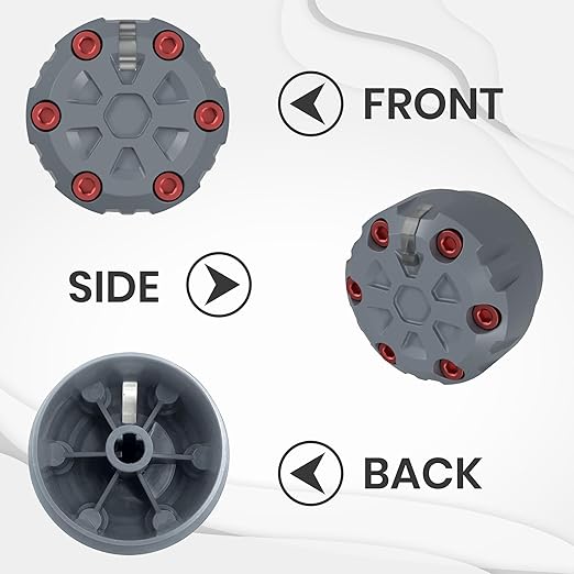4 Pack - 2nd Gen Tacoma Accessories AC Knob Upgrade - 2005,2006,2007,2008,2009,2010,2011,2012,2013,2014,2015 Tacoma Climate Control Dial Mods Set - for Toyota Interior Replacement Kit