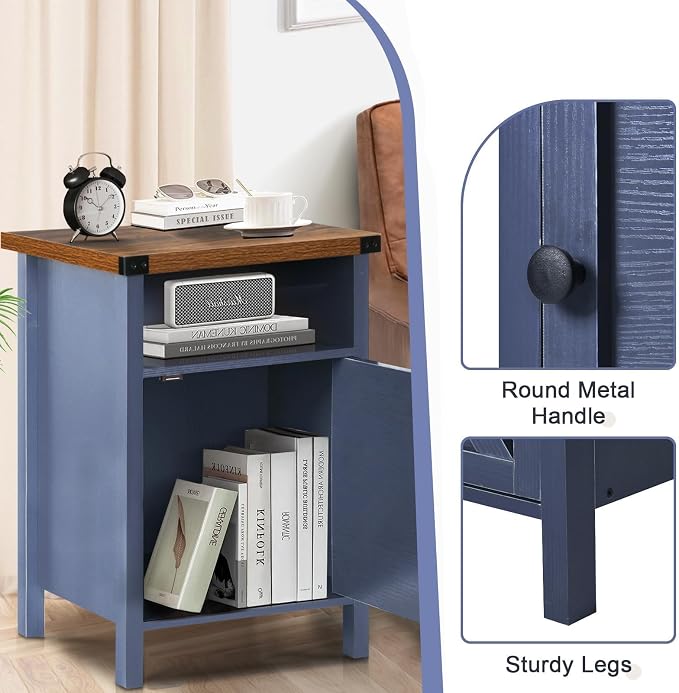 Farmhouse End Table, Nightstand - Image 6