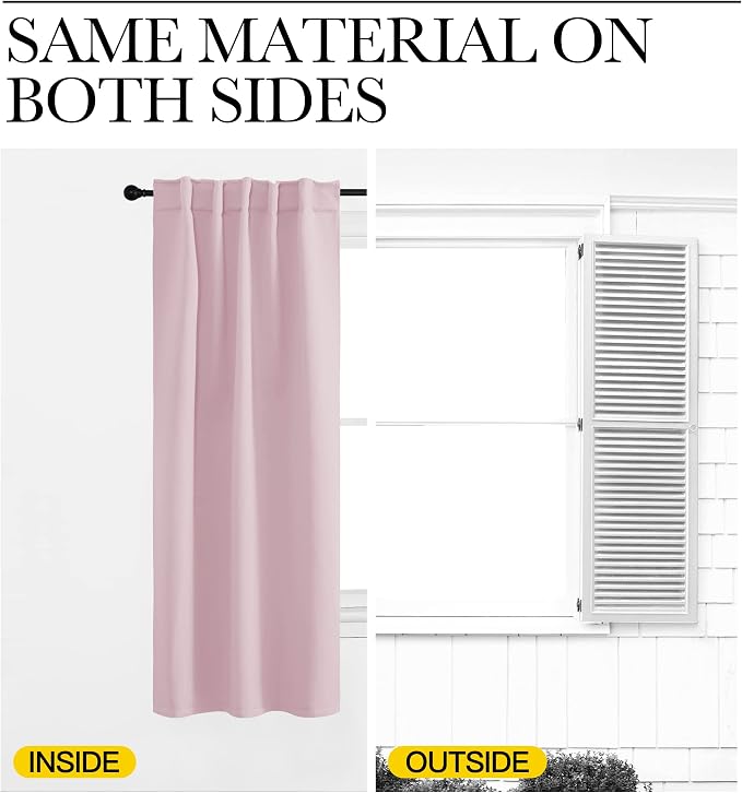 NICETOWN Bedroom Blackout Curtain Panels - Image 6