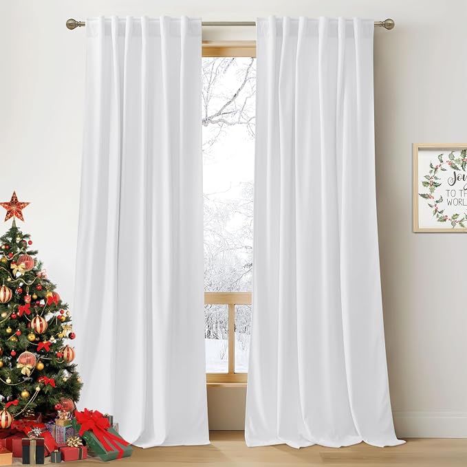 RYB HOME Velvet Curtains 90 inches by RYBHOME