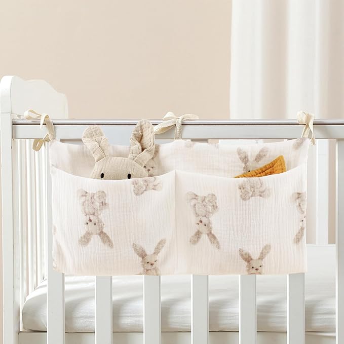 Baby Bedside Hanging Bags Storage Organizer Milk Bottle Toy Crib Baby Nappy-Bag - Image 2