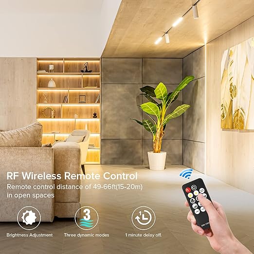Mini RF Dimmer Controller 14 Keys 3014 5630 5730 3528 LED Strips DC5V/DC12V/DC24V Dimmer Switch Brightness Mode Effect Mode Wireless LED Dimmer Controller(Single Color)