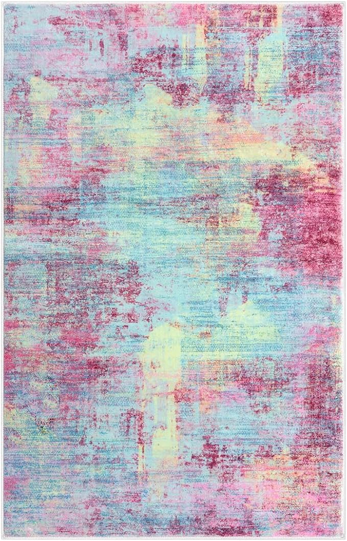 Abstract Area Rugs 5x7 Ft Washable Rugs - Image 9