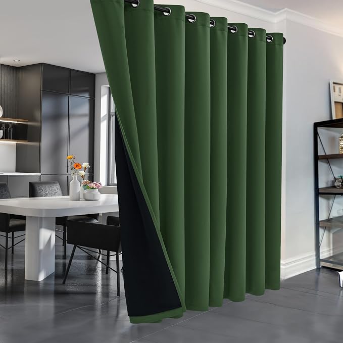 Deconovo 100% Blackout Curtains, Thermal Insulated Window Drapes, Noise - Image 2