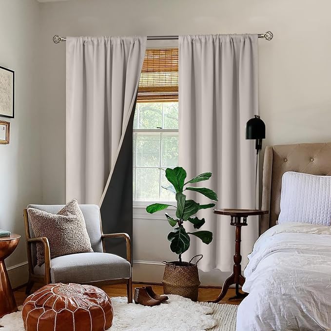 BGment Camel Blackout Curtains for Bedroom 84 Inch Length 2 Panels Set | - Image 2