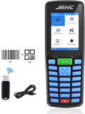 1D 2D Barcode Scanner Wireless, JRHC Portable Inventory Scanner & Data Collector Data Terminal PDT Inventory Device with Long Transmission Distance 2.4G Wireless Bar Code Reader with 2.8" LCD Screen